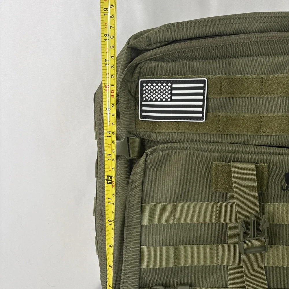 USCCA Military Green Tactical Backpack Adjustable Straps Multi Pocket Gorpcore